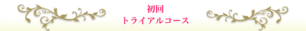 初回トライアルコース